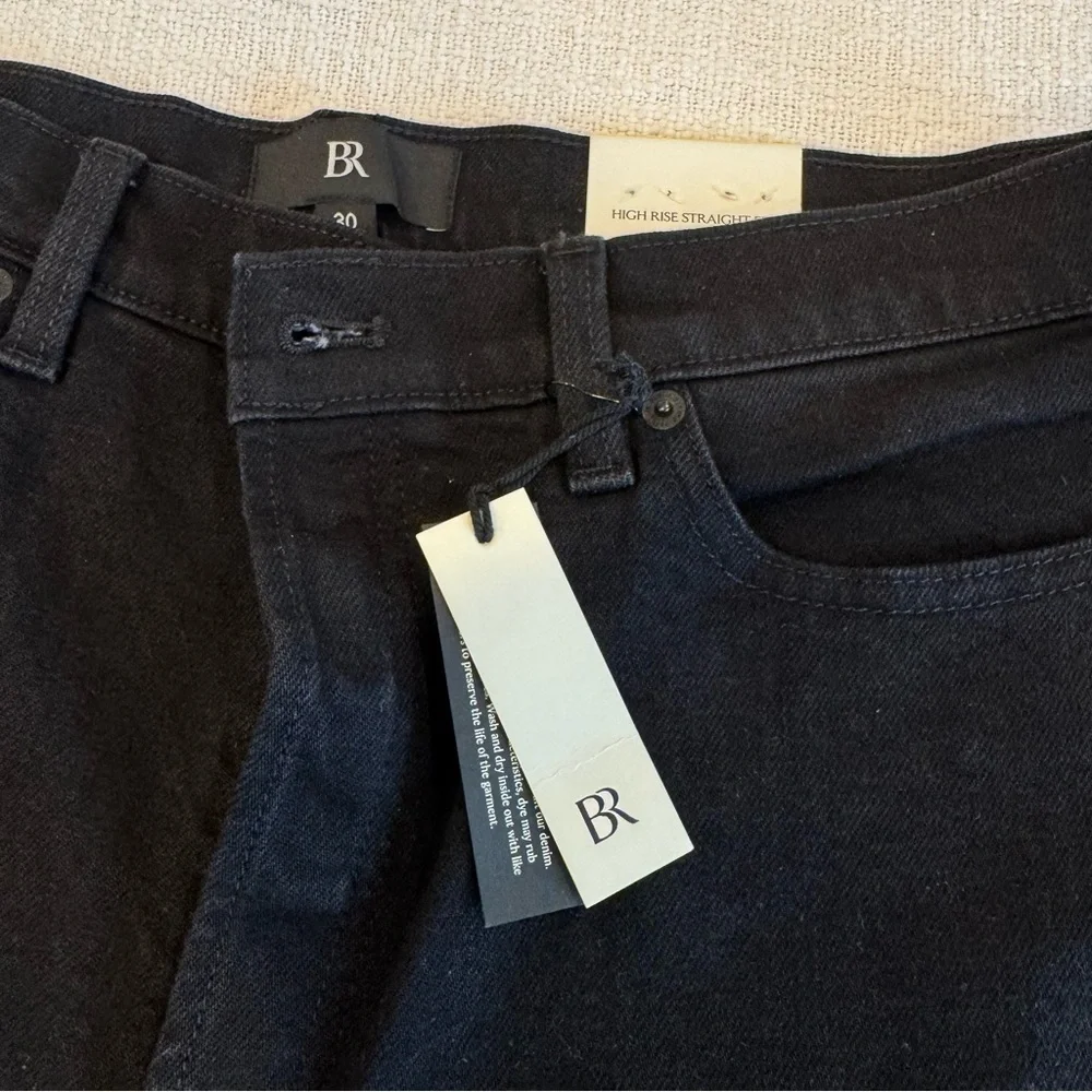 NWT Banana Republic Black Wide Leg Jeans - Picture 7 of 10